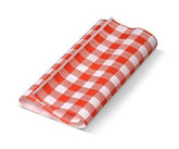 #Gingham printed greaseproof paper Red 190 x 300mm - 200/ream (GPGRED(PACK)